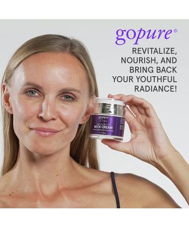 goPure Neck Cream with Repair Complex - Pro-Active Lift Neck Firming Cream - 1.7 oz - Tighten & Smooth Neck Wrinkles - Buy Online on GoSupps.com