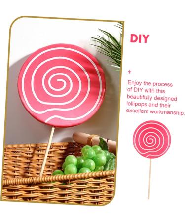 Ciieeo 4 Pcs Lollipop Props Creative Photo Prop Scene Lollipop Ornament Kids Photo Props Giant Balloons Photography Prop Baby Toys Girls Decor Child Big Lollipop Wood Autumn As Shownx2pcs 41X19.5X1.5CMx2pcs - Buy Online on GoSupps.com
