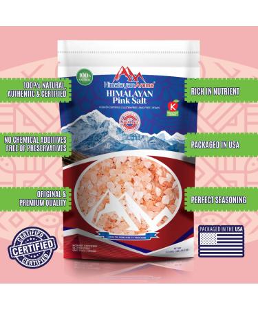 Himalayan Pink Salt 5 lbs - Coarse Grain for Grinders & Mills | Bath Salt | Sea Salt | Kosher Certified - Essential Minerals Dense - Resealable Bag - 5.0 Pounds - Buy Online on GoSupps.com