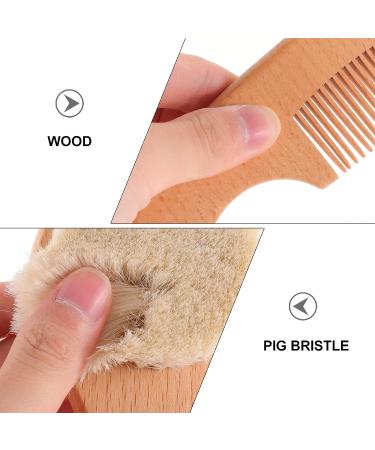 Beavorty Baby Hair Brush and Comb Set with Soft Goat Bristles - 3pcs Body Scrub & Wooden Scrubber for Newborns and Toddlers | Ideal Baby Registry Gift - Buy Online on GoSupps.com