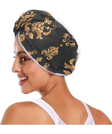 Buy Boho Flower Hair Towel 2 Pack | Super Absorbent Quick Dry Hair Turbans for Women & Girls - Buy Online on GoSupps.com