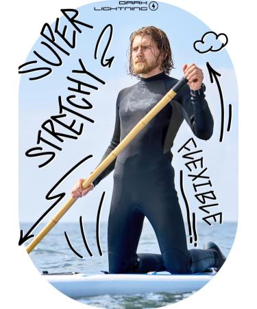 Dark Lightning 3/2mm Red Wetsuit for Men and Women | Cold Water Wet Suit for Diving, Surfing, Snorkeling, Kayaking | XL2 - Buy Online on GoSupps.com