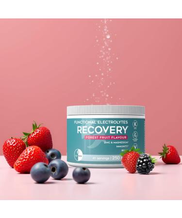 GoKeto Functional Electrolytes RECOVERY 250 g 41 servings enough for 6 weeks highdose electrolyte hydration drink forest fruit flavour sugarfree with zinc and BCAAs - Buy Online on GoSupps.com
