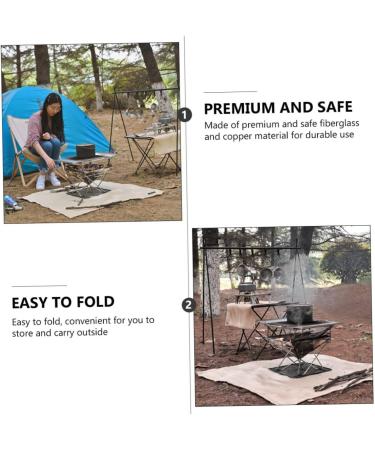 Yardenfun 1pc BBQ Fire Mat Outdoor Mat Camping BBQ Fireproof Cushion Mat Protection Decorate 80x80cm Light Yellow - Buy Online on GoSupps.com