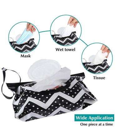 Portable Baby Wipe Dispenser Holder | Reusable Travel Wet Wipe Pouch (4 Pack) | Multicolor Baby Wipes Container - Buy Online on GoSupps.com