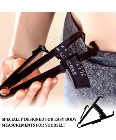 EASONGEE Body Fat Caliper and Measuring Tape Skinfold Caliper and Body Tape Measure Tool (150cm) Accurately Measuring BMI Body Fat Tester Measuring Device for Women Men Fitness Weight-Loss - Buy Online on GoSupps.com