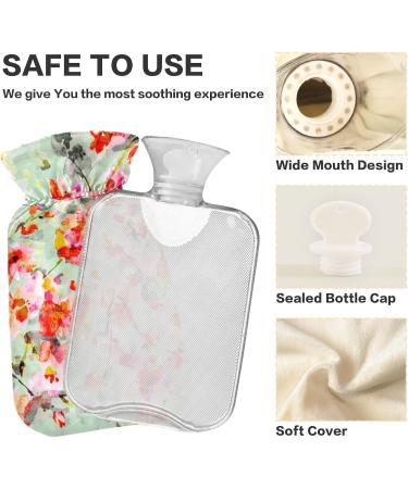 Buy Naanle Cherry Blossom Hot Water Bottle - 2L Heat Bottle for Back Pain Hand & Foot Warmer Neck Warmth & Cold Therapy - International Shipping Available - Buy Online on GoSupps.com