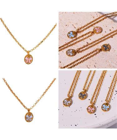 Oralgo's Exquisite Painted Necklace | Adjustable Collarbone Chain & Loop Trailer | Fashion Jewelry Adventure Wonder - Buy Online on GoSupps.com