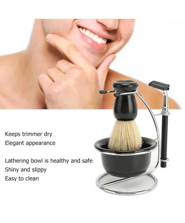 Premium 5-in-1 Shaving Set for Men | Razor Brush Bowl & Stand | Manual Shaving Collection - International Shipping Available - Buy Online on GoSupps.com