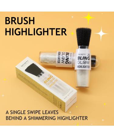 Face Highlighter Powder Stick - Pearl White Shimmer & Glitter Makeup for Face Body & Cheeks | Long-lasting Glow & Contour - Buy Online on GoSupps.com