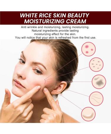 KOAHDE Rice Whitening Face Cream Anti-Wrinkle Rice Face Cream Rice Skin Whitening Face Cream Rice Moisturising Cream for the Face Rice Skin Care Face Cream 30 g - Buy Online on GoSupps.com