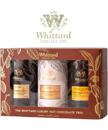 Whittard of Chelsea Luxury Hot Chocolate 3 x 350g - Rich and Decadent Cocoa Mix - Buy Online on GoSupps.com