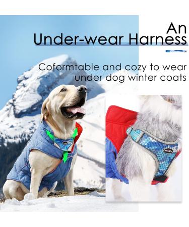 Thinkpet No-Pull Dog Harness - Breathable Adjustable Chest Harness for Small Medium & Large Dogs - Padded Reflective Safety Harness (1 Pack) - Camouflage Blue - Buy Online on GoSupps.com