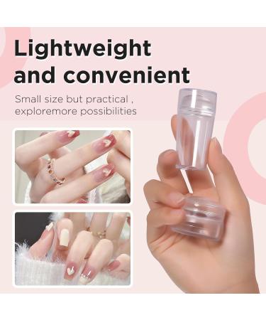 Greoer French Tip Stamper Kit 2 Pieces Clear Nail Art Jelly Stamper with 2 Pieces Scrapers Long Short Soft Silicone Jelly Stamper for Nails French Nail Line Tools for French Manicure DIY Salon - Buy Online on GoSupps.com