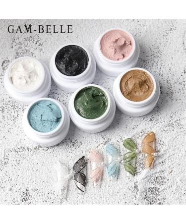 GAM-Belle Modeling Gel Nail Polish Art Design Plaster Effect 3D UV Gel Polish Professional Nail Painting Sculpture Gel Varnish - (Color: 03 Pink) - Buy Online on GoSupps.com