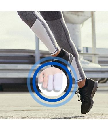 LUFOEVER 10-Piece Gel Toe Protectors for Missing or Ingrown Toenails - Corns, Blisters, Hammer Toes Relief - Large & Small Sizes (White) - Buy Online on GoSupps.com