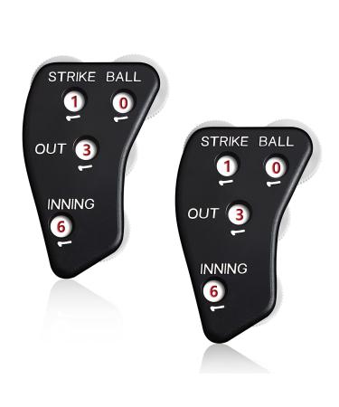 Deekin 4 Wheel Umpire Indicator Umpire Clicker Umpire Gear Baseball Clicker Outs Innings Balls and Strike Clicker for Softball 12