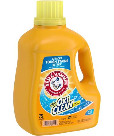 Arm & Hammer Plus OxiClean Fresh Scent Laundry Detergent - 75 Loads 118.1 Fl oz - International Shipping Available - Buy Online on GoSupps.com