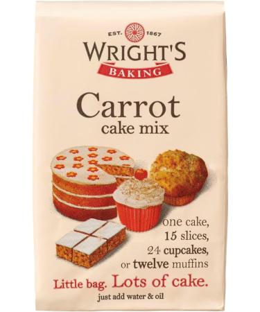 Wright's |Carrot Cake Mix 500g | Carrot Cake mix can be used to bake light & moist cakes slices muffins or cupcakes Carrot 500g X 1 - Buy Online on GoSupps.com
