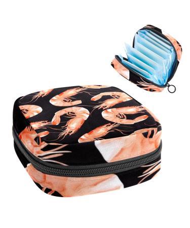 MUOOUM storage bag for women's bandages crab blue wave pattern menstruation cup cash bag portable women's bandages storage bags female menstruation first period bag for color 2