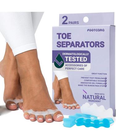 Toe Separators  Gel Silicone Bunion Toe  Rubber Toe Stretchers  Hammer Toe Stretcher  Toe Spacers  Sports Activities  Yoga Practice  Running Bunion Pain Relief  Multicolored  2 Pair (Pack of 1)