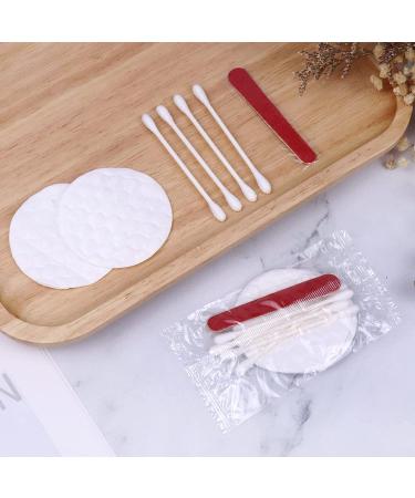 100-Piece Hotel Cosmetics Set | Bulk Hotel Amenities Kit | Individually Packed Hygiene Products for Hotels & Hospitals - Cotton Pads Swabs & Nail Files - Buy Online on GoSupps.com
