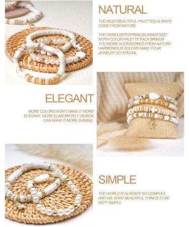 Deinduser Clay Beads Bracelet Making Kit - 7200 Pcs, 24 Colors Polymer Clay Beads - Jewelry Making Gift Pack for Adults - Buy Online on GoSupps.com