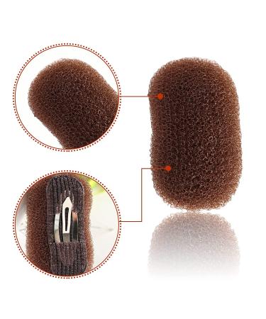 2Pcs Charming Hair Pads for Beehive Hair Styles - Black and Brown - Buy Online on GoSupps.com