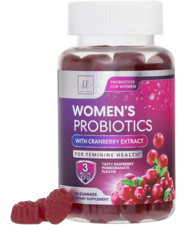 Probiotics for Women Gummies, Multi Billion CFU for Women's Daily Digestive Vaginal & Immune Health Support, Vegan Probiotic Strains Shelf Stable, Womens Probiotic Gummy No Gluten Dairy - 60 Gummies