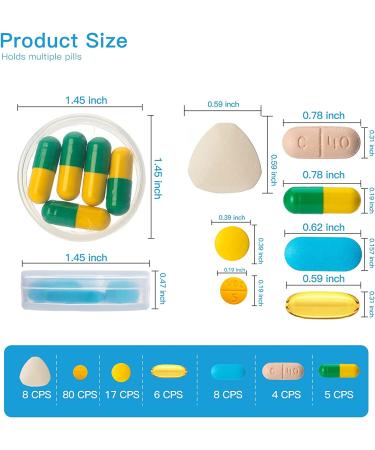PwZzk 3 in 1 Portable Pill Cutter Crusher & Weekly Organizer - Travel-Friendly 7 Day Pill Bottle - Pink - Buy Online on GoSupps.com