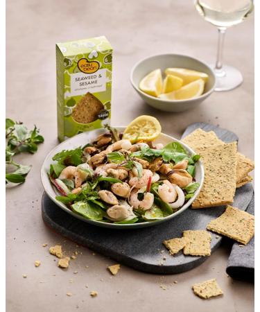 Easy Bean Chickpea Crispbread - Seaweed & Sesame 110g - Buy Online on GoSupps.com