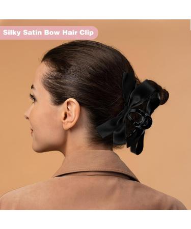 Simarro Hair Bow Clip - Big Bow Knot Ribbon Hair Claw for Women & Girls | Non-Slip Aesthetic Hair Accessory for Party & Wedding - Buy Online on GoSupps.com