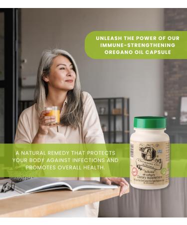Athina Pure Wild Oregano Oil Capsules - Natural Remedy for Gut Health & Infections | Vegan Greek Formula with Carvacrol, Essential Oregano Oil & Olive Oil | 60 Capsules - Buy Online on GoSupps.com