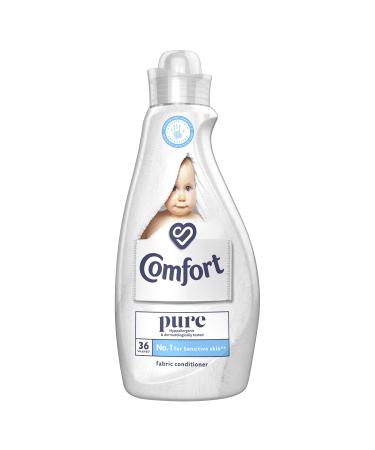 Comfort Dermatologically tested Pure suitable for the whole family's clothes Fabric Conditioner gentle next to sensitive skin 36 Wash 1.26 l 1.26 l (Pack of 1)