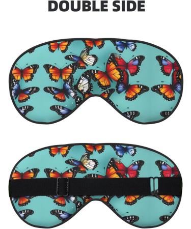 Unisex Butterfly & Cello Print Sleep Eye Mask - Soft Comfort for Travel Yoga & Shift Work - Buy Online on GoSupps.com