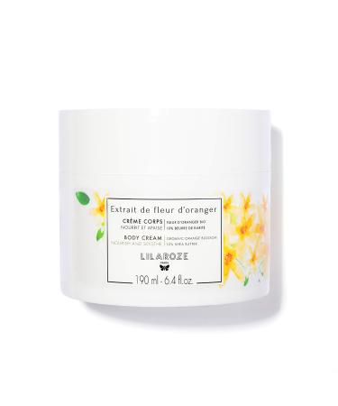 LilaRoze - Organic Orange Blossom Extract Body Cream 190ml - Moisturizing Body Cream - All Skin Types