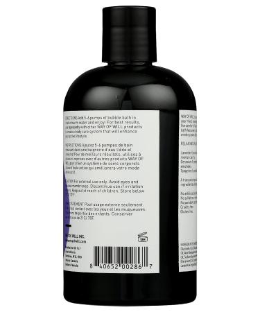 Way of Will Lavender & Geranium Relax Bubble Bath 12oz - Soothing Aromatherapy for a Relaxing Bath Experience - Buy Online on GoSupps.com