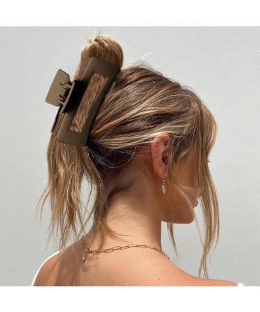Nahalesy 5 Extra Large Claw Clips for Thick Hair - Strong Grip Matte Big Hair Clips - 4PCS XL Claw Clips for Thick Long Hair - Neutral Jumbo Claw Clips - Buy Online on GoSupps.com