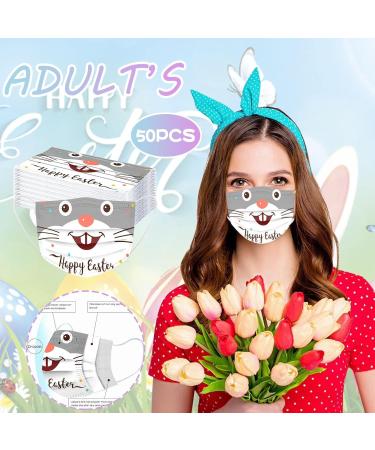 Buyaole 50-Piece Washable Mask Bandanas - Reusable Cloth Mouth & Nose Protection Multi-functional Anti-Dust Fabric Masks for Adults - Buy Online on GoSupps.com