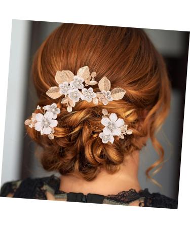 FOMIYES 1 Set Leaves and Flowers Hair Comb Bride Hair Comb Hair Accessories for Bridesmaids Headpiece for Wedding Decoration Flower Hair Accessories Flower Hair Pin Flower Hair Combs - Buy Online on GoSupps.com