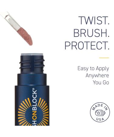 Brush On Block Lip Oil SPF 30 - Hydrating Mineral Protection from UVA/UVB & Blue Light | Cruelty-Free Vegan & Gluten-Free - Buy Online on GoSupps.com