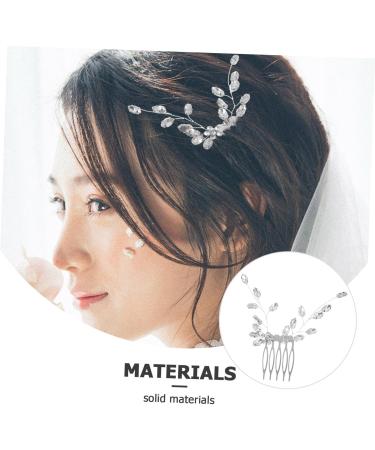 MAGICLULU Small Side Comb Wedding Bridal Hair Comb Rhinestone Hair Comb Wedding Hair Side Comb Rhinestone Hair Decoration Wedding Hair Comb Hair Accessories Leaf Bride Rhinestones - Buy Online on GoSupps.com
