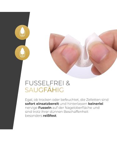  Lynis Nailshop Pack of 1000 lint-free cellular cotton pads for nails Shellac gel nails as a nail polish remover cotton pad with cleanser to remove the sweat layer - Buy Online on GoSupps.com