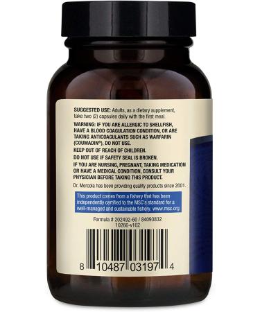 Dr. Mercola Keto Krill Capsules with Choline & Serine Phospholipids - 60 Count - Buy Online on GoSupps.com