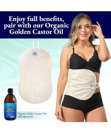 QUEEN OF THE THRONES Castor Oil Pack for Liver - Heatless Less-Mess Reusable (Pack Only) - Organic Cotton Flannel Soft Straps & Naturopathic Doctor Designed (Castor Oil sold separately) - Buy Online on GoSupps.com