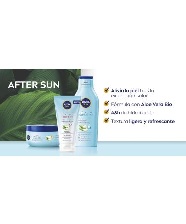 Nivea Sun After Sun Sensitive Gel-Cream 175ml | Aloe Vera Soothing Moisturizer for Sensitive Skin & Sun Allergy Relief - Buy Online on GoSupps.com