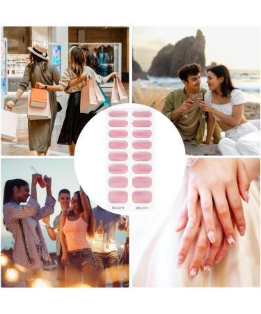 Semi Cured Nail Polish Stickers | Natural Gloss Gel Nail Strips Full Nail Wraps for Women Nails Art Adhesive Nail Polish Strips Salon-Quality Easy to Apply Long-Lasting Vibrant - Buy Online on GoSupps.com