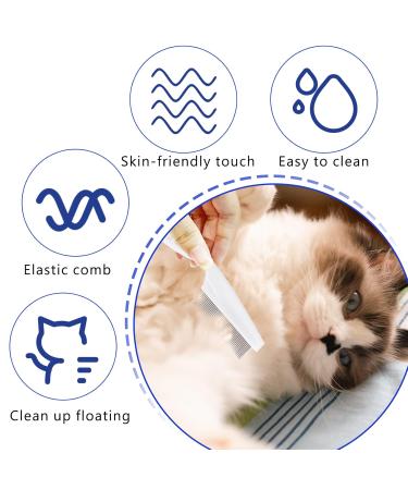 Blmhtwo 2-Piece Flea Comb for Cats & Dogs - Professional Fine-Toothed Pet Care Comb for Flea Tick and Stain Removal - Buy Online on GoSupps.com