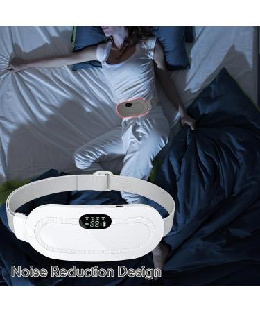 Period Heat Belt with Massage - Vibration Heating Pad for Menstrual Relief | 3 Heating Modes (White) - Shop Now! - Buy Online on GoSupps.com