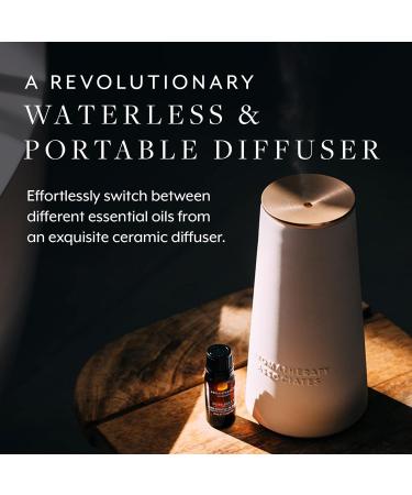 Aromatherapy Associates Atomizer & Deep Relax Essential Oil - Portable Diffuser for Sleep with Vetivert Chamomile & Sandalwood | International Shipping Available - Buy Online on GoSupps.com